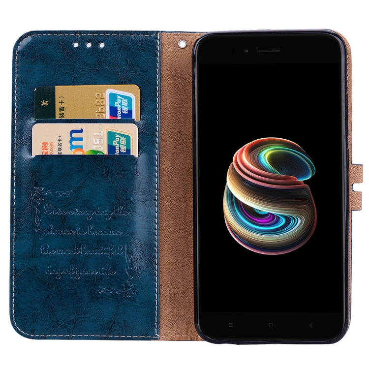 For Xiaomi  Mi A1 & 5X Business Style Oil Wax Texture Horizontal Flip Leather Case with Holder & Card Slots & Wallet & Lanyard, For Xiaomi Mi A1, For Xiaomi Mi A1 & 5X