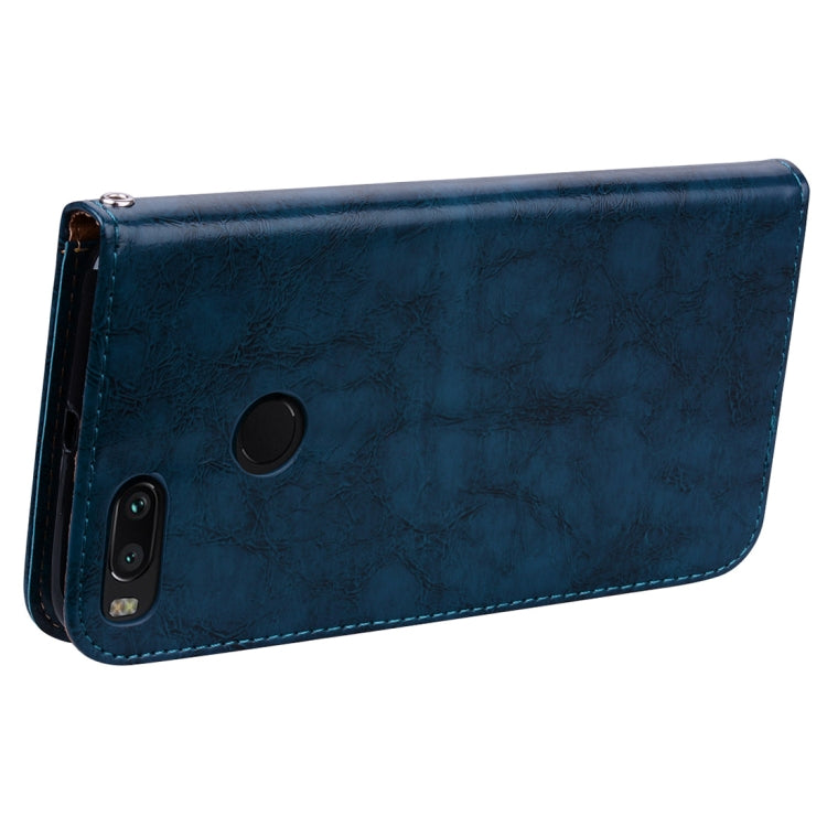 For Xiaomi  Mi A1 & 5X Business Style Oil Wax Texture Horizontal Flip Leather Case with Holder & Card Slots & Wallet & Lanyard, For Xiaomi Mi A1, For Xiaomi Mi A1 & 5X