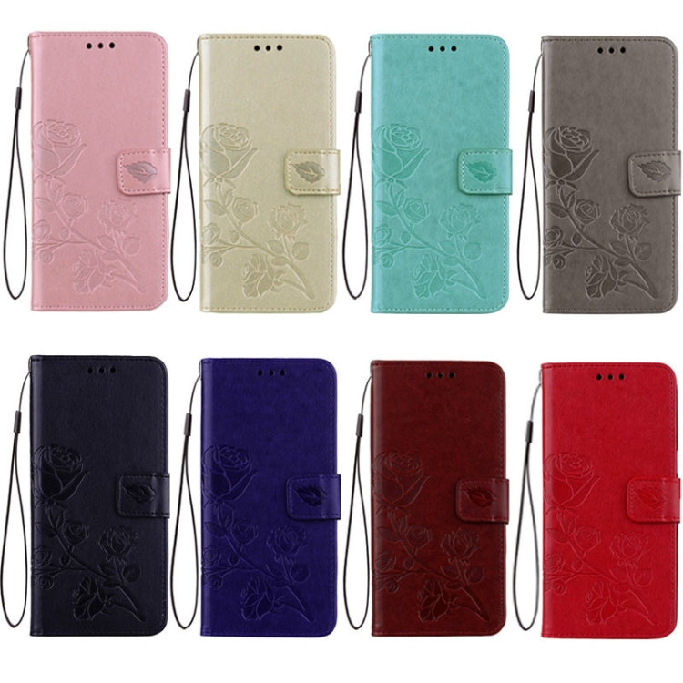 For Xiaomi Redmi 5 Plus Rose Embossed Horizontal Flip Environmental PU Leather Case with Holder & Card Slots & Wallet, For Xiaomi Redmi 5 Plus