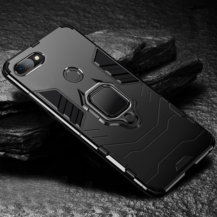 PC + TPU Shockproof Protective Case with Magnetic Ring Holder for Xiaomi Mi 8 Lite, For Xiaomi Mi 8 Lite