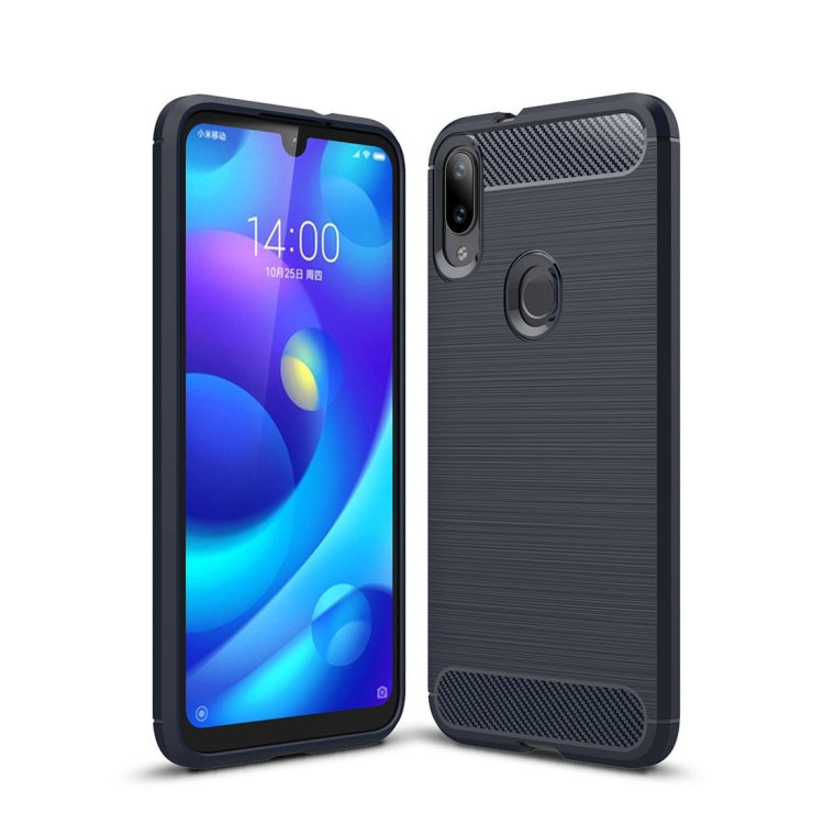 Brushed Texture Carbon Fiber TPU Case for Xiaomi Mi Play, For Xiaomi Mi Play