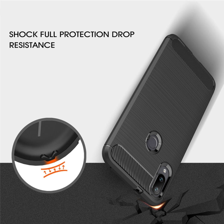 Brushed Texture Carbon Fiber TPU Case for Xiaomi Mi Play, For Xiaomi Mi Play