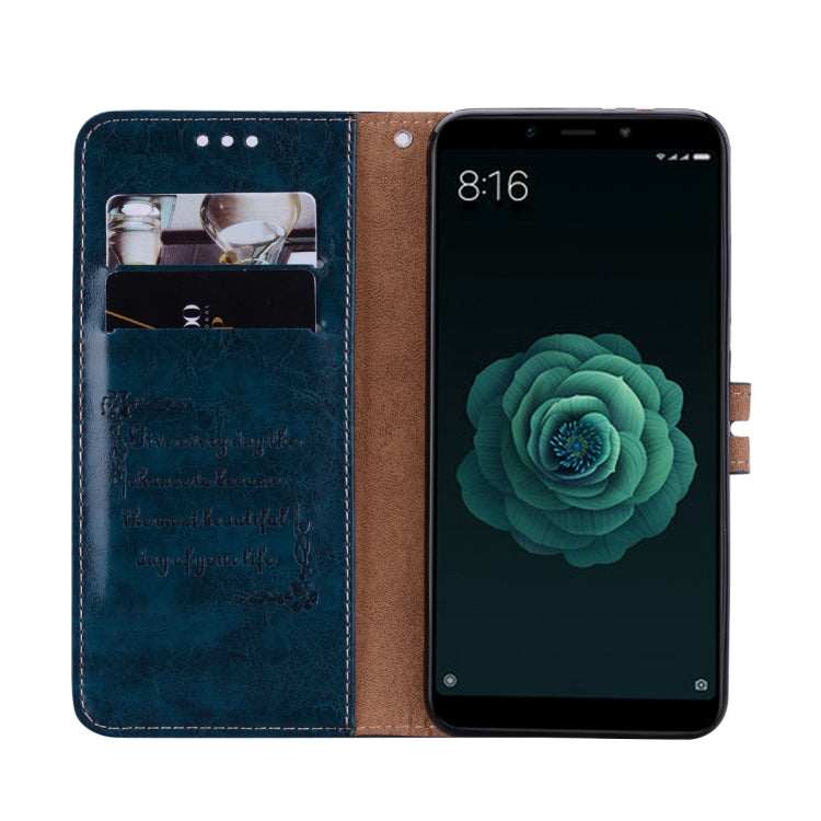 Business Style Oil Wax Texture Horizontal Flip Leather Case for Xiaomi Mi 6X / A2, with Holder & Card Slots & Wallet, For Xiaomi Mi 6X, For Xiaomi Mi 6X / A2