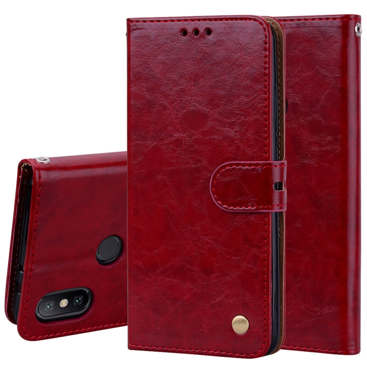 Business Style Oil Wax Texture Horizontal Flip Leather Case for Xiaomi Mi 6X / A2, with Holder & Card Slots & Wallet, For Xiaomi Mi 6X, For Xiaomi Mi 6X / A2