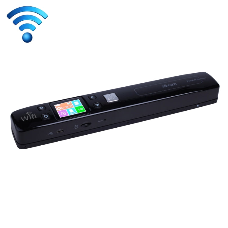 iScan02 WiFi Double Roller Mobile Document Portable Handheld Scanner with LED Display,  Support 1050DPI  / 600DPI  / 300DPI  / PDF / JPG / TF, WiFi iScan02 Black, WiFi iScan02 White