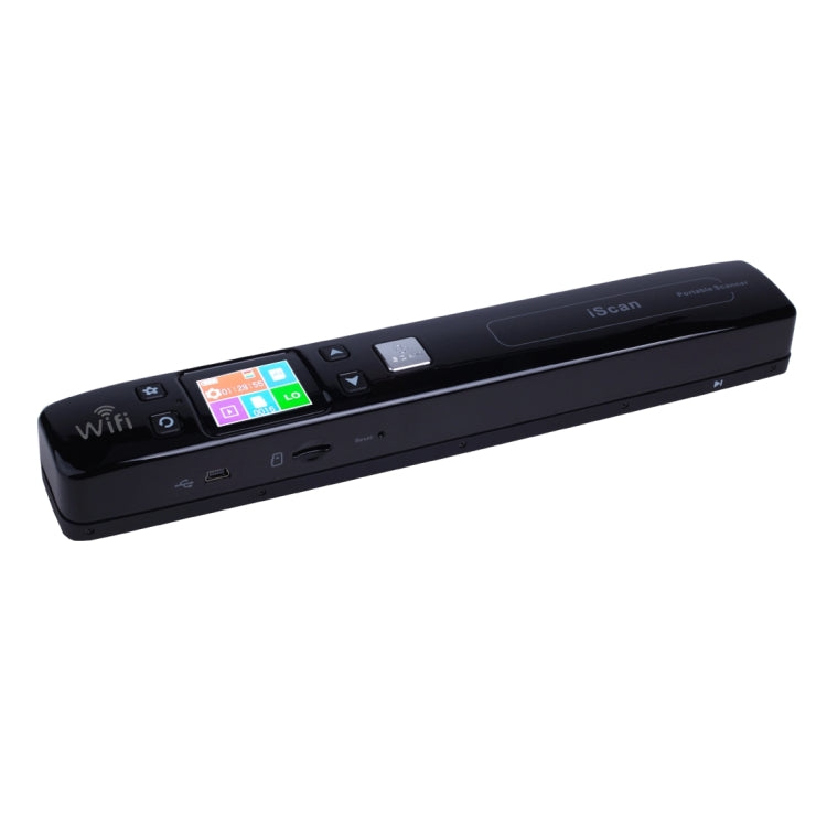 iScan02 WiFi Double Roller Mobile Document Portable Handheld Scanner with LED Display,  Support 1050DPI  / 600DPI  / 300DPI  / PDF / JPG / TF, WiFi iScan02 Black, WiFi iScan02 White
