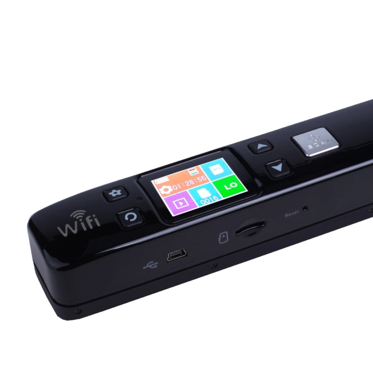 iScan02 WiFi Double Roller Mobile Document Portable Handheld Scanner with LED Display,  Support 1050DPI  / 600DPI  / 300DPI  / PDF / JPG / TF, WiFi iScan02 Black, WiFi iScan02 White