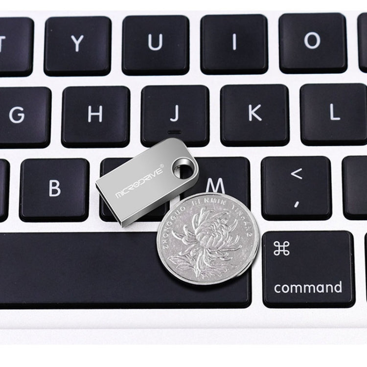 MicroDrive 64GB USB 2.0 Mini Semi-circular Metal U Disk, 64GB