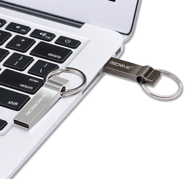 MicroDrive 16GB USB 2.0 Metal Keychain U Disk, 16GB