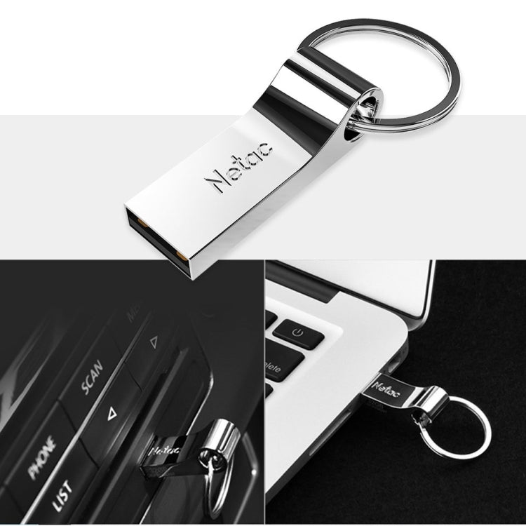 Netac U275 8GB USB 2.0 Secure Encryption Aluminum Alloy U Disk, 8GB