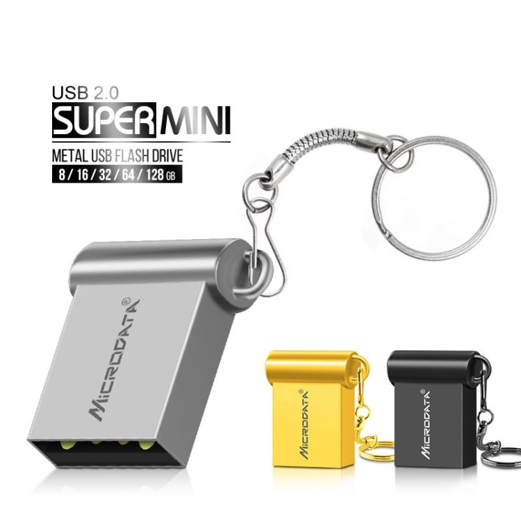 MiCRODATA 32GB USB 2.0 Computer Car Two-use Mini U Disk(Silver Grey), 32GB