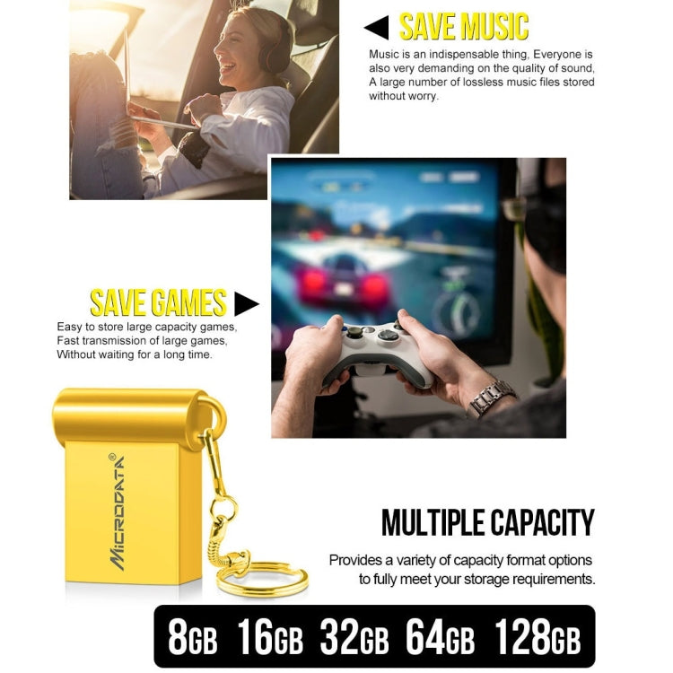 MiCRODATA 64GB USB 2.0 Computer Car Two-use Mini U Disk, 64GB